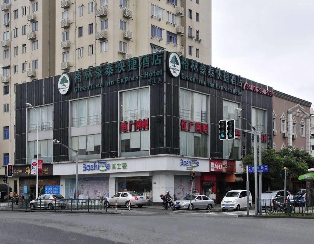 Greentree Inn Shanghai Dongming Road Subway Station Express Hotel Exterior photo